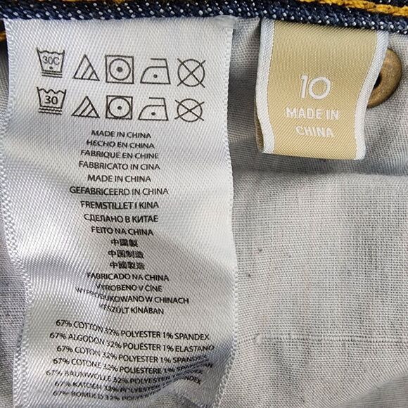 Michael Kors Jeans Women's Size 10 Skinny Blue Dark Wash Mid Rise Cotton Blend - Picture 8 of 9